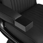 Gabbiano Visionerio barber chair black with black frame - Image 8