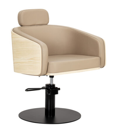 Gabbiano Wratislavia hairdressing chair beige black base