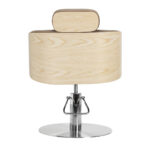 Gabbiano Wratislavia hairdressing chair beige chrome base 1