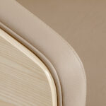 Gabbiano Wratislavia hairdressing chair beige chrome base 2