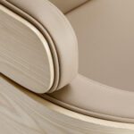 Gabbiano Wratislavia hairdressing chair beige chrome base - Image 8