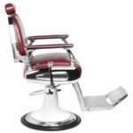 Gabbiano barber armchair moto style burgundy - Image 2