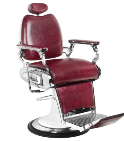 Gabbiano barber armchair moto style burgundy
