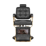Gabbiano barber chair Boss HD Old Leather black - Image 2