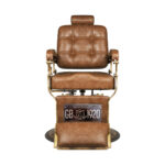 Gabbiano barber chair Boss Old Leather light brown - Image 2