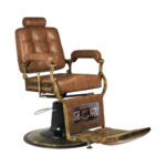 Gabbiano barber chair Boss Old Leather light brown - Image 6