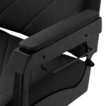 Gabbiano barber chair Bruno with black frame Black 3