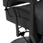 Gabbiano barber chair Bruno with black frame Black - Image 8