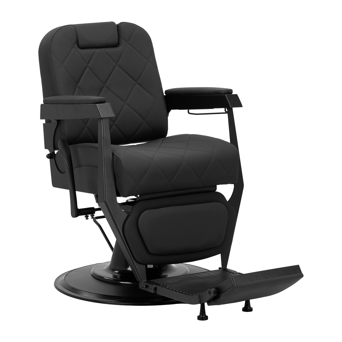 Gabbiano barber chair Bruno with black frame Black Gabbiano barber chair Bruno with black frame Black