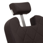 Gabbiano barber chair Bruno with black frame Brown - Image 12