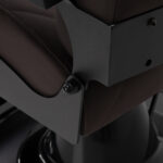 Gabbiano barber chair Bruno with black frame Brown 6