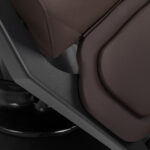 Gabbiano barber chair Bruno with black frame Brown - Image 14