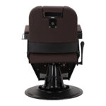 Gabbiano barber chair Bruno with black frame Brown 1