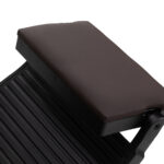 Gabbiano barber chair Bruno with black frame Brown 4