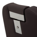 Gabbiano barber chair Bruno with black frame Brown - Image 10