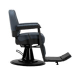 Gabbiano barber chair Bruno with black frame Graphite - Image 2