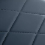 Gabbiano barber chair Bruno with black frame Graphite 7