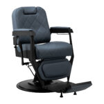 Gabbiano barber chair Bruno with black frame Graphite