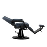 Gabbiano barber chair Bruno with black frame Graphite 1