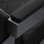 Gabbiano barber chair Bruno with graphite frame Black 7