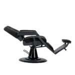 Gabbiano barber chair Bruno with graphite frame Black 1