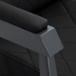 Gabbiano barber chair Bruno with graphite frame Black - Image 6