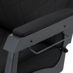 Gabbiano barber chair Bruno with graphite frame Black 3