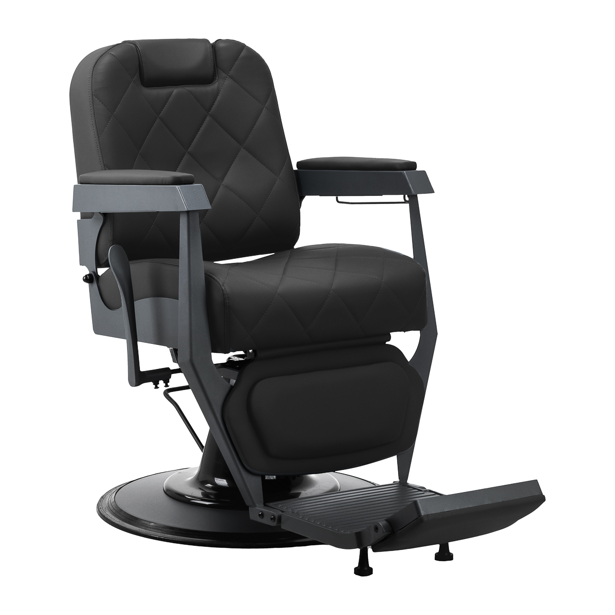 Gabbiano barber chair Bruno with graphite frame Black Gabbiano barber chair Bruno with graphite frame Black