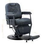 Gabbiano barber chair Bruno with graphite frame Graphite - Image 18