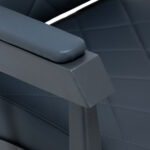 Gabbiano barber chair Bruno with graphite frame Graphite - Image 6