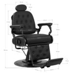 Gabbiano barber chair Francesco Black black 7