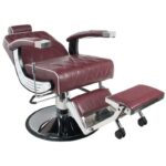 Gabbiano barber chair Imperial burgundy - Image 4