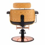 Gabbiano barber chair florence with an adjustable black headrest 1