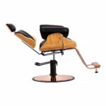Gabbiano barber chair florence with an adjustable black headrest 2