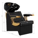 Gabbiano barber wash unit Marcus gold black 6