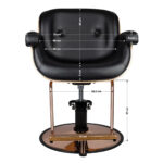 Gabbiano black venice barber chair 2