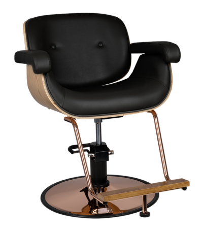Gabbiano black venice barber chair