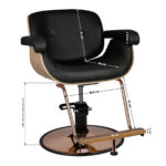 Gabbiano black venice barber chair - Image 6