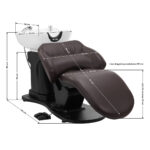 Gabbiano electric hairdressing wash unit TRYCHO brown 8