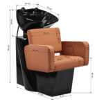 Gabbiano hair wash unit Bilbao Brown - Image 10