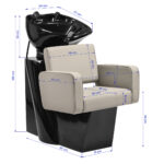 Gabbiano hair wash unit Bilbao Grey-Beige - Image 10