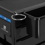 Gabbiano hairdresser's helper with UV sterilizer 68UV black - Image 8