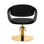 Gabbiano hairdressing chair A364 black - Image 4