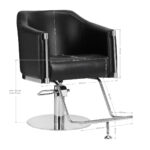 Gabbiano hairdressing chair Burgos black - Image 8