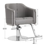 Gabbiano hairdressing chair Burgos grey - Image 8