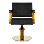 Gabbiano hairdressing chair Genua gold black 1