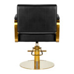 Gabbiano hairdressing chair Genua gold black - Image 4