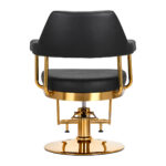 Gabbiano hairdressing chair Granda gold black - Image 4