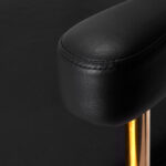 Gabbiano hairdressing chair Granda gold black 2