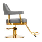 Gabbiano hairdressing chair Granda gold grey 1